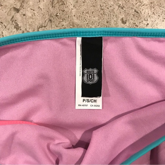 Route 101 Sport Black and Multicolor Swimsuit Bottoms Size Small - Picture 5 of 6